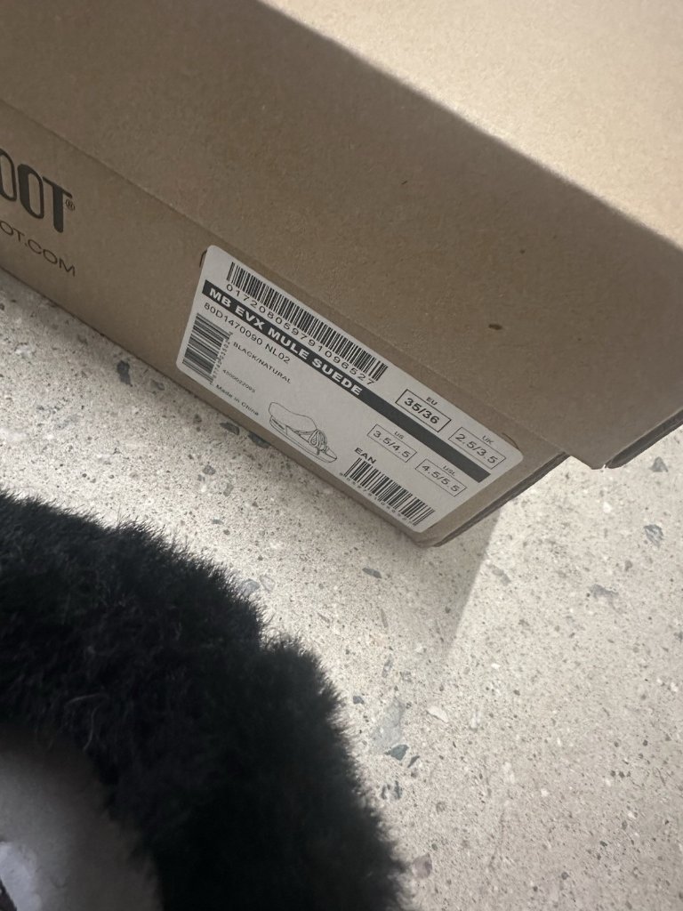 Moon Boot Evx Mule Suede Boots Black & Natural — image 3 of 5